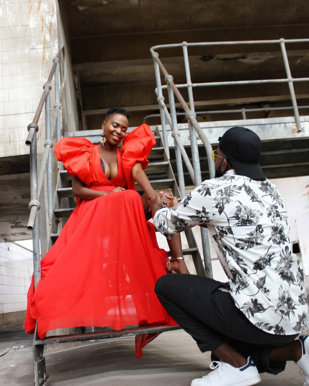 Singer Dela with Dr. Reign