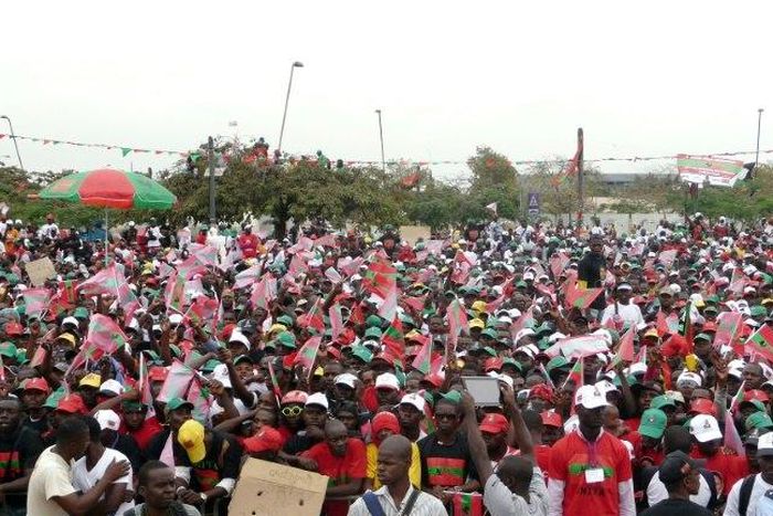 Protests, such as this UNITA opposition party one shown in 2012, are rarely allowed in Angola but a rally on June 3, 2017 was authorised by the police
