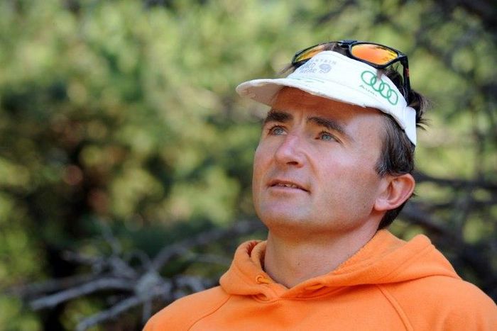 Swiss climber Ueli Steck in 2015, in southeastern France
