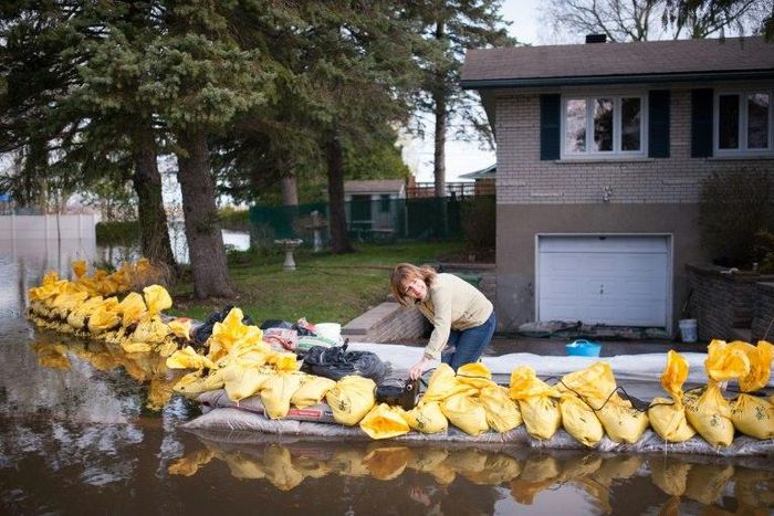 Montreal and the surrounding area remain waterlogged after the worst flooding in 50 years, causing the evacuation of about 2,000 people