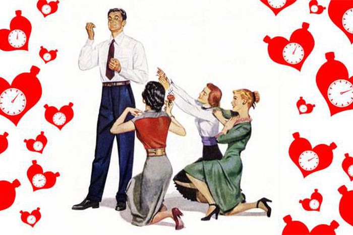 One man three ladies