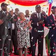 The First Lady Margaret Kenyatta (centre) during the launched of the World youth Championships at Kasarani, Nairobi.