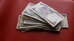 Nigerian naira notes are seen in this picture illustration March 15, 2016.  REUTERS/Afolabi Sotunde/Illustration/File Photo