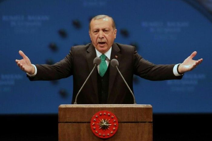 "I hope that these nations, the United States and Britain, will review this and withdraw it as soon as possible," Erdogan said in a televised interview