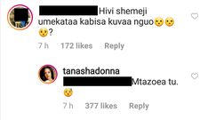 Tanasha vs Fan (Instagram)