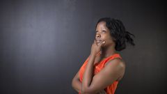 Woman thinking(The Princess in the Tower)
