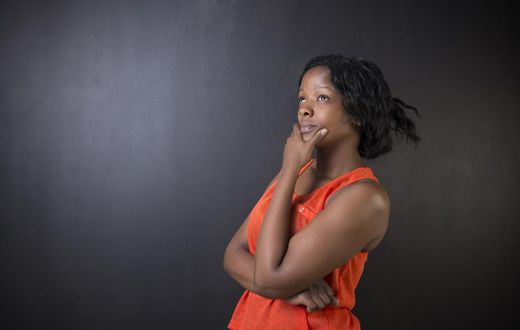 Woman thinking(The Princess in the Tower)