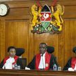 Kenyan Supreme Court judges, from left to right, Deputy Chief Justice Philomela Mwilu, Chief Justice David Maraga, Jackton Ojwang and Isaac Lenaola