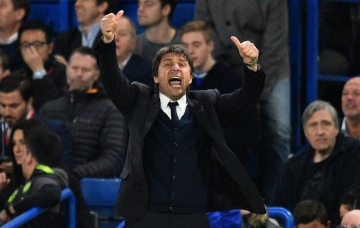 Chelsea's Italian head coach Antonio Conte says his side must win six of their remaining fixtures to be sure of the Premier League title