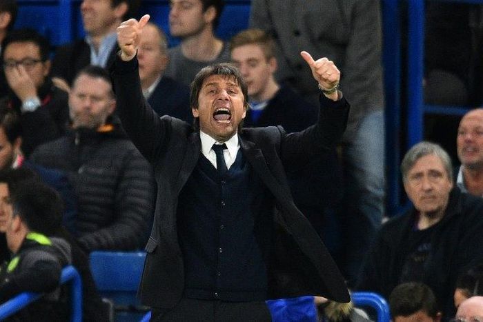 Chelsea's Italian head coach Antonio Conte says his side must win six of their remaining fixtures to be sure of the Premier League title