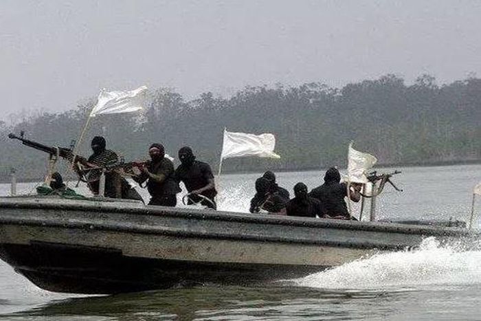 Sea pirates on waterways