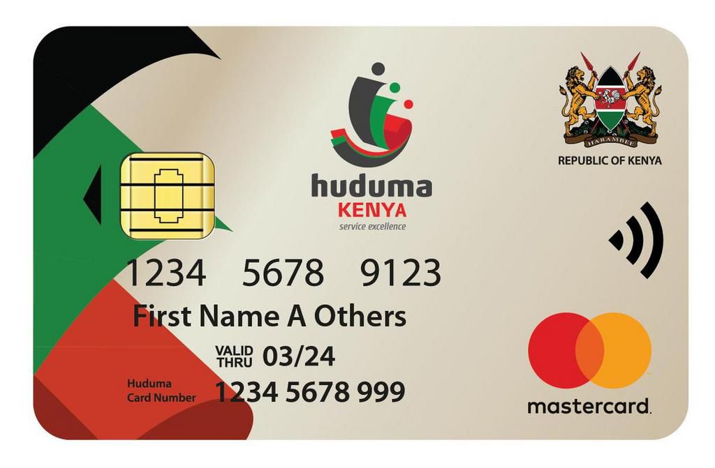 Sample of the Huduma Card to be launched on Tuesday April 2, 2019 (Twitter)