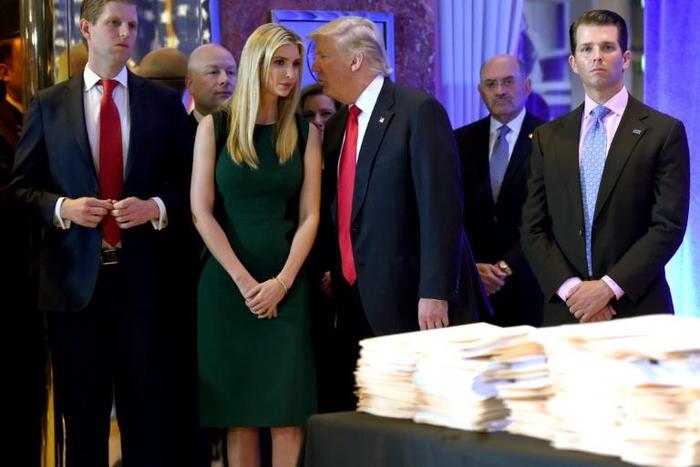 Allen Weisselberg (2nd from right) is the chief financial officer of the Trump Organization