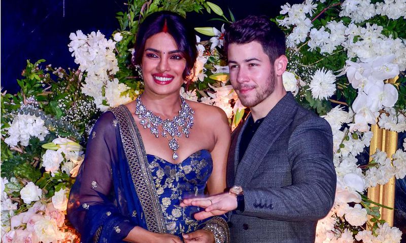 Priyanka Chopra and her husband Nick Jonas are hosted in another wedding party in California.[Credit The Knot News]