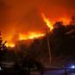 A forest fire burns out of control in Santa Olga, Chile on January 25, 2017