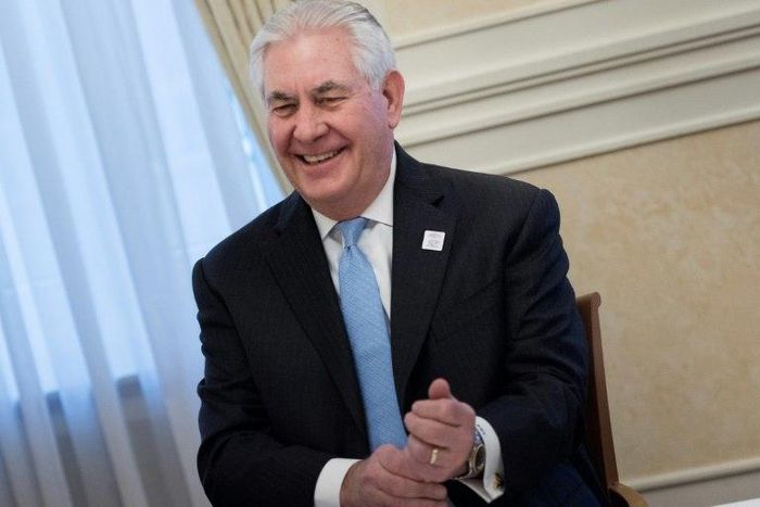 US Secretary of State Rex Tillerson held talks with Saudi Arabia's Foreign Minister Adel bin Ahmed Al-Jubeir (not in picture) ahead of a G20 meeting in western Germany, on February 16, 2017