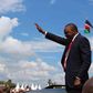 President Uhuru Kenyatta during the 54th Madaraka Day celebrations in Nyeri county. This year's celebrations will be mared in Narok