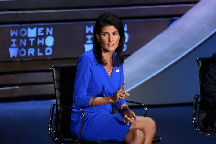 US Ambassador to the UN Nikki Haley told the annual Women in the World Summit if Russia did something wrong the Washington was "going to call them out on it"