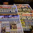 Turkish authorities have reportedly issued arrest warrants for the owner and three employees of opposition daily Sozcu seen displayed with other papers on an Istanbul newsstand