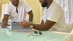 Governor Hassan Joho with former Kiambu County boss William Kabogo