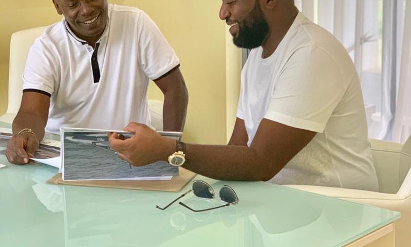 Governor Hassan Joho with former Kiambu County boss William Kabogo