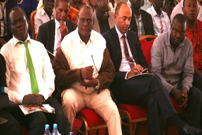Raphael Tuju, David Murathe, Peter Kenneth and Gideon Ochanda
