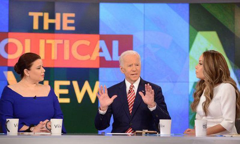 Prodded for apology to Anita Hill, Biden says he didn't mistreat her