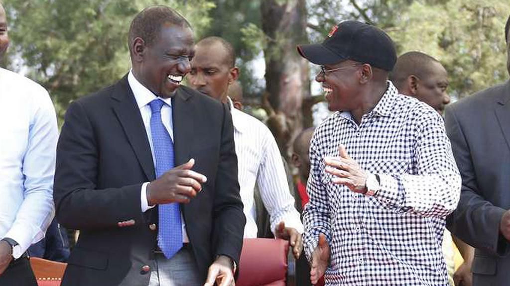 File image of former Kakamega Senator Boni Khalwale and DP William Ruto