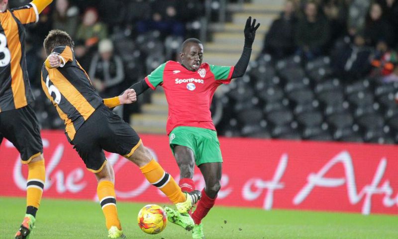 The action at the KCOM Stadium, United Kingdom where KPL All Stars lost 2-1 against Hull City Select XI.