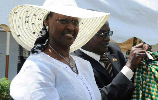 Stella Nyanzi criticised Janet Museveni (pictured), the wife of Ugandan President Yoweri Museveni, on Facebook after the government reneged on a campaign pledge to supply free sanitary pads to schoolgirls