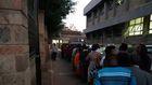 Kenyans queuing at a govt office (Twitter @currie_powder)