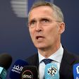 NATO chief Jens Stoltenberg talks to the press in Brussels on May 18, 2017