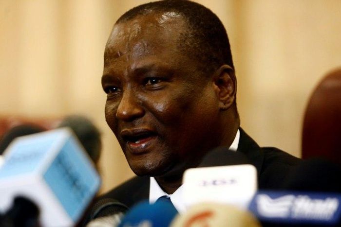 South Sudan's Vice President Taban Deng Gai, pictured in August 2016, and President Salwa Kiir are accused of holding "intensive" meetings with the SPLM-N rebel group by a Sudanese security agency