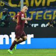 AS Roma's midfielder Radja Nainggolan celebrates after scoring a goal on February 26, 2017