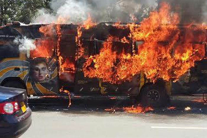 007 going up in flames