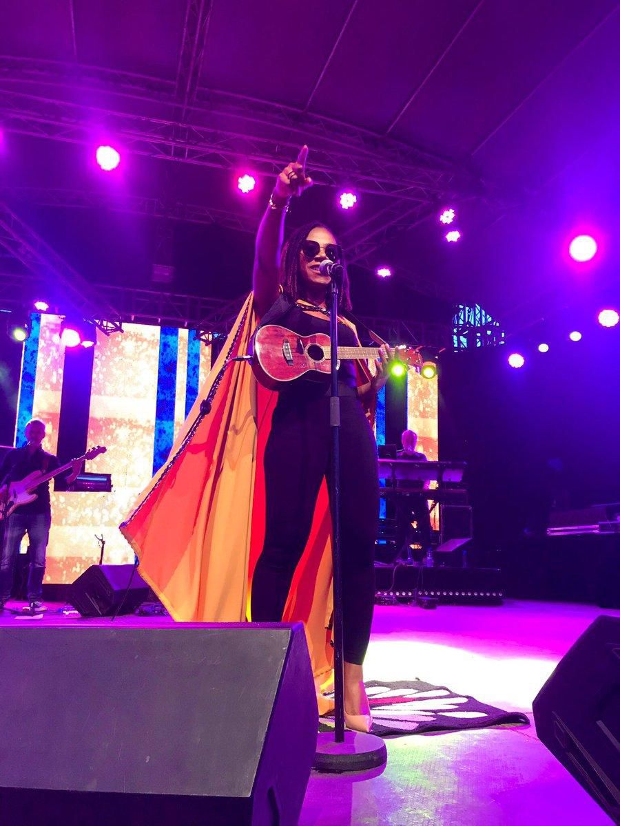 Asa on stage at Koroga Festival (Image by Capital FM Kenya)