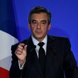 French presidential Francois Fillon on Monday at a press conference responding to the "fake job" allegations involving his wife Penelope and two of their children