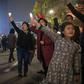 Demonstrators gather during a protest calling for the resignation of South Korean President Park Geun-Hye, at Gwanghwamun square in Seoul, on November 5, 2016