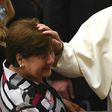 Pope Francis met with hundreds of families affected by Huntington's disease at the Vatican on May 18, 2017