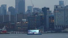 Do floating billboards ruin New York's waterfront? The city thinks so