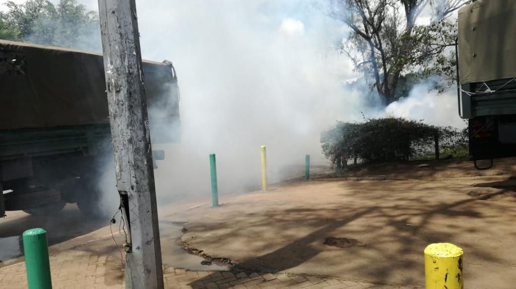 Police fire teargas to disperse protestors