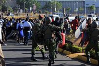 GSU officers disperse striking aviation workers at JKIA