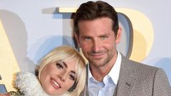 Lady Gaga (L) and Bradley Cooper -- seen at the London premiere of "A Star is Born" in September 2018 -- each earned two Golden Globe nominations