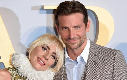 Lady Gaga (L) and Bradley Cooper -- seen at the London premiere of "A Star is Born" in September 2018 -- each earned two Golden Globe nominations