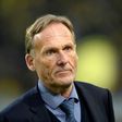 Dortmund's CEO Hans-Joachim Watzke, pictured prior to the Champions League quarter-final against Monaco, which had been postponed a day after three explosions rocked Dortmund's team bus
