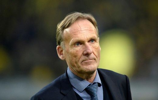 Dortmund's CEO Hans-Joachim Watzke, pictured prior to the Champions League quarter-final against Monaco, which had been postponed a day after three explosions rocked Dortmund's team bus