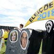 Protester attend a rally against corruption in Brasilia on March 26, 2017