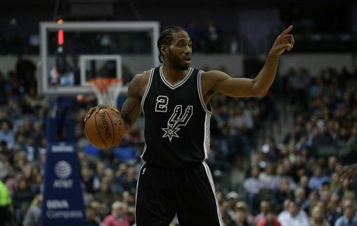 Kawhi Leonard of the San Antonio Spurs, seen in action during a recent NBA game