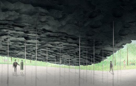Japanese architect's delicate slate canopy is chosen for Serpentine Pavilion
