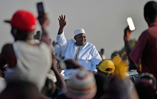 The Gambia's President Adama Barrow defeated longtime leader Yahya Jammeh at polls in December